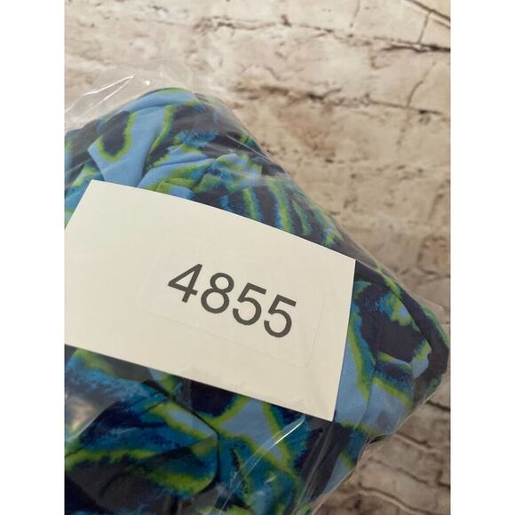 Michael Kors Dress Womens Large Turquoise Animal Print A Line Pockets Stretch - Picture 10 of 13
